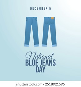 vector graphic of National Blue Jeans Day ideal for National Blue Jeans Day celebration.