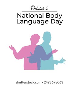 vector graphic of National Body Language Day ideal for National Body Language Day celebration.