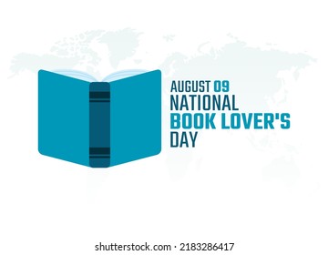 vector graphic of national book lover's day good for national book lover's day celebration. flat design. flyer design.flat illustration.