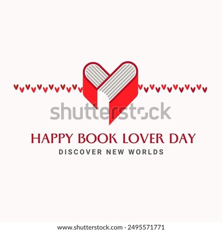 vector graphic of National Book Lovers Day ideal for National Book Lovers Day celebration.