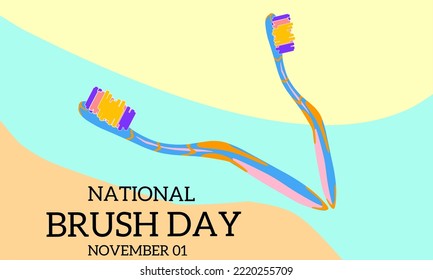 Gráfico vectorial del día nacional del pincel para la celebración del día nacional del pincel. diseño plano. Diseño de líneas de arte. diseño de volante. ilustración plana. Diseño de pancartas. 1 de noviembre