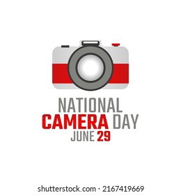 Vector Graphic Of National Camera Day Good For National Camera Day Celebration. Flat Design. Flyer Design.flat Illustration.