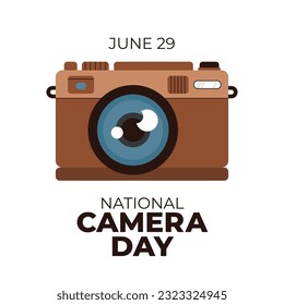 vector graphic of National Camera Day good for National Camera Day celebration. flat design. flyer design.flat illustration.