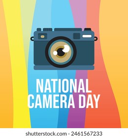 vector graphic of National Camera Day ideal for National Camera Day celebration.