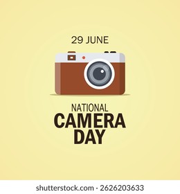 Vector graphic of National Camera Day for National Camera Day celebration.
