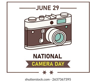 vector graphic of National Camera Day good for National Camera Day celebration. flat design. flyer design.flat illustration.
