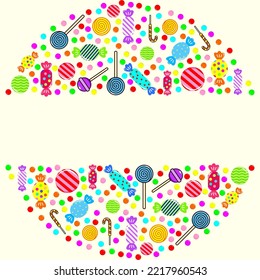 vector graphic of national candy day good for national candy day celebration. flat design. flyer design.flat illustration.
