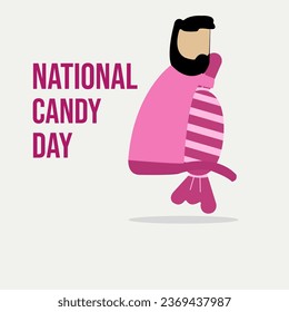 vector graphic of National Candy Day good for national National Candy Day celebration. flat design. flyer design.flat illustration.