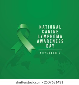 Vector gráfico del Día Nacional de Concientización sobre el Linfoma Canino ideal para la celebración del Día Nacional de Concientización sobre el Linfoma Canino.