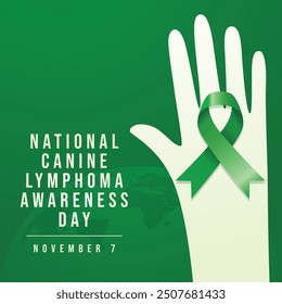 vector graphic of National Canine Lymphoma Awareness Day ideal for National Canine Lymphoma Awareness Day celebration.