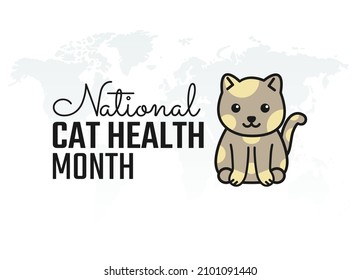 Vector Graphic National Cat Health Month Stock Vector (Royalty Free ...