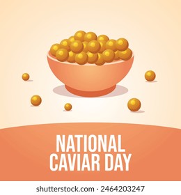 vector graphic of National Caviar Day ideal for National Caviar Day celebration.