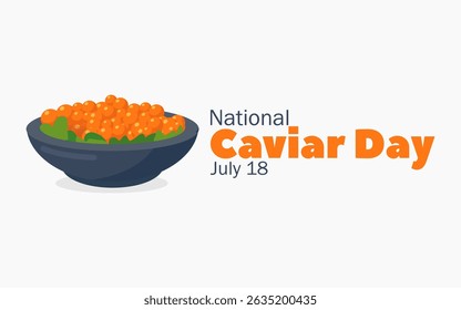 Vector gráfico del Día Nacional del Caviar, ideal para la celebración del Día Nacional del Caviar.
