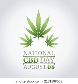 vector graphic of national CBD day good for national CBD day celebration. flat design. flyer design.flat illustration.