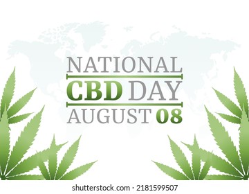 vector graphic of national CBD day good for national CBD day celebration. flat design. flyer design.flat illustration.