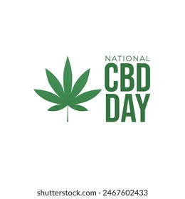 vector graphic of National CBD Day ideal for National CBD Day celebration.