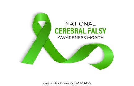 Vector graphic of National Cerebral Palsy Awareness Month is observed every year in March. That affect movement, muscle tone, and posture. Contribute to organizations dedicated to CP research, support