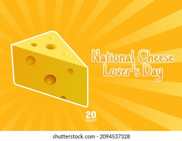 gráfico vectorial del día del amante del queso nacional bueno para la celebración del día del amante del queso nacional. diseño plano. diseño de volante.ilustración plana.