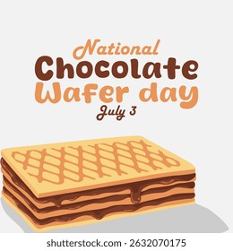 vector graphic of National Chocolate Wafer Day, ideal for National Chocolate Wafer Day celebration.
