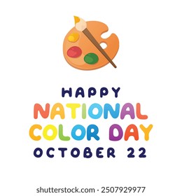 vector graphic of National Color Day ideal for National Color Day celebration.