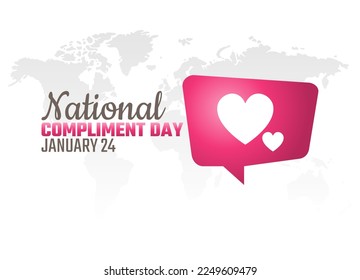 vector graphic of national compliment day good for national compliment day celebration. flat design. flyer design.flat illustration.