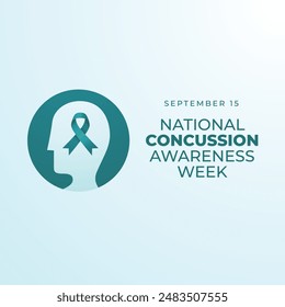 vector graphic of National Concussion Awareness Day ideal for National Concussion Awareness Day celebration.