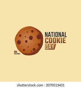 vector graphic of national cookie day good for national cookie day celebration. flat design. flyer design.flat illustration.
