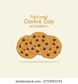 gráfico vetorial do Dia Nacional do Cookie ideal para a celebração do Dia Nacional do Cookie