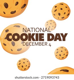 gráfico vetorial do Dia Nacional do Cookie ideal para a celebração do Dia Nacional do Cookie