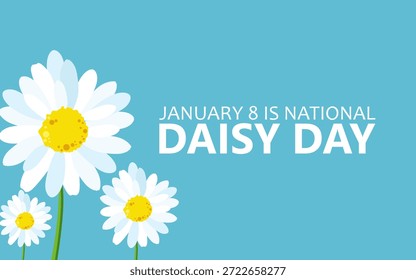 Vektorgrafik des National Daisy Day, ideal für die Feier des National Daisy Day.
