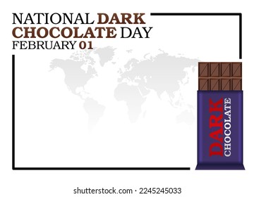 gráfico vectorial del día nacional del chocolate negro bueno para la celebración del día nacional del chocolate negro. diseño plano. diseño de volante.ilustración plana.