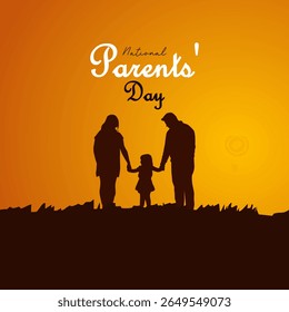 vector graphic of National Parents’ Day ideal for National Parents’ Day celebration