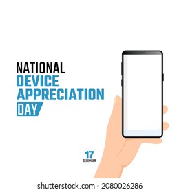 vector graphic of national device appreciation day good for national device appreciation day celebration. flat design. flyer design.flat illustration.