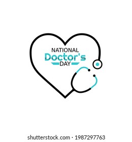 Vector Graphic National Doctors Day Good Stock Vector (Royalty Free ...