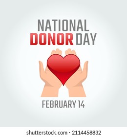 gráfico vectorial del día de los donantes nacionales bueno para la celebración del día de los donantes nacionales. diseño plano. diseño de volante.ilustración plana.