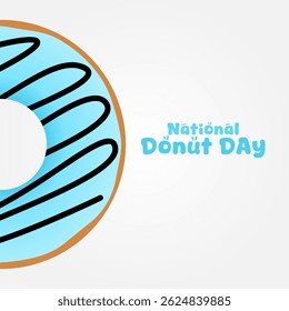 vector graphic of National Donut Day ideal for National Donut Day celebration