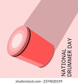 Vector graphic of national drummer day for national drummer day celebration. flat design. Line art design. flyer design. flat illustration. Banner design.  November .