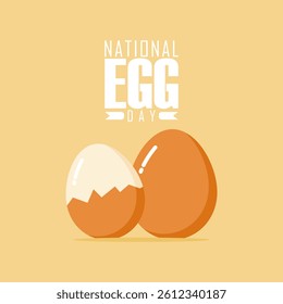 Vector graphic of National Egg Day for National Egg Day celebration.