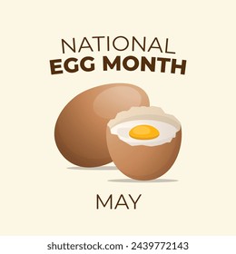 vector graphic of National Egg Month ideal for National Egg Month celebration.