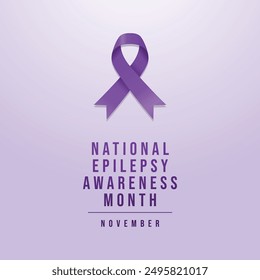 vector graphic of National Epilepsy Awareness Month ideal for National Epilepsy Awareness Month celebration.