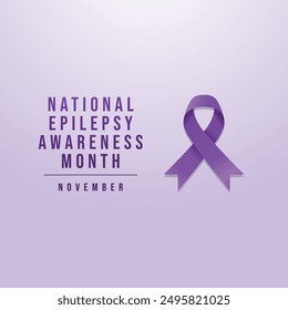 vector graphic of National Epilepsy Awareness Month ideal for National Epilepsy Awareness Month celebration.