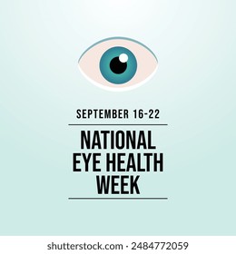 Gráfico de Vector de la Semana Nacional de la Salud Ocular ideal para la celebración de la Semana Nacional de la Salud Ocular.