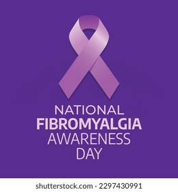vector graphic of national fibromyalgia awareness day good for national fibromyalgia awareness day celebration. flat design. flyer design.flat illustration.
