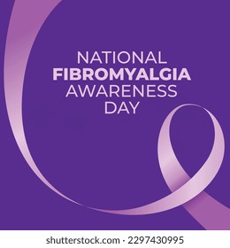 vector graphic of national fibromyalgia awareness day good for national fibromyalgia awareness day celebration. flat design. flyer design.flat illustration.