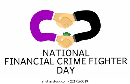 Vector Graphic Of National Financial Crime Fighter Day For National Financial Crime Fighter Day Celebration. Flat Design. Line Art Design. Flyer Design. Flat Illustration. Banner Design. October 26