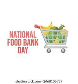 vector graphic of National Food Bank Day ideal for National Food Bank Day celebration.