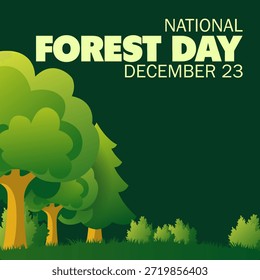 gráfico vetorial do Dia Nacional da Floresta ideal para a celebração do Dia Nacional da Floresta