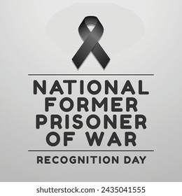 vector graphic of National Former Prisoner Of War Recognition Day celebration.