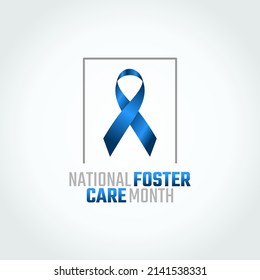 vector graphic of national foster care day good for national foster care day celebration. flat design. flyer design.flat illustration.