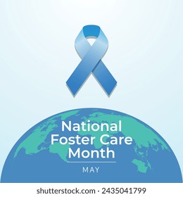 vector graphic of National Foster Care Month ideal for National Foster Care Month celebration.